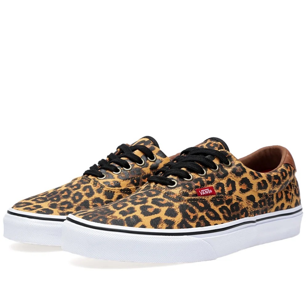Vans Leopard Print Sneakers - Black and Brown
